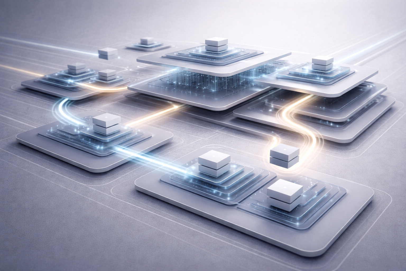 Conceptual illustration of human oversight and accountability within AI-augmented digital systems.